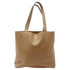 Hermès Double Sens 872343 38 Brown Clemence Leather Tote