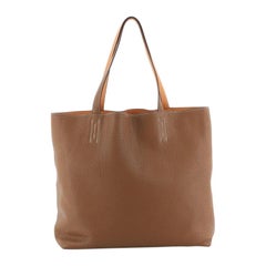 Hermes Double Sens Tote Clemence 36 Orange 128385306