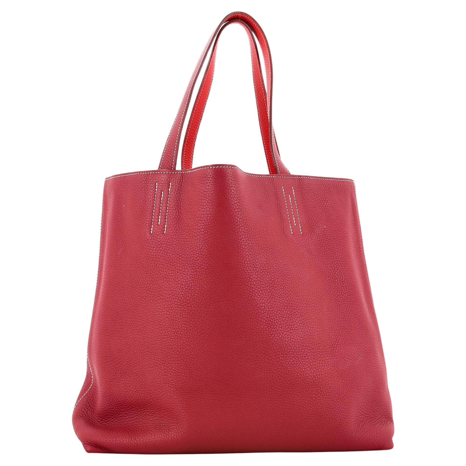 Hermes Double Sens Tote Clemence 36 For Sale