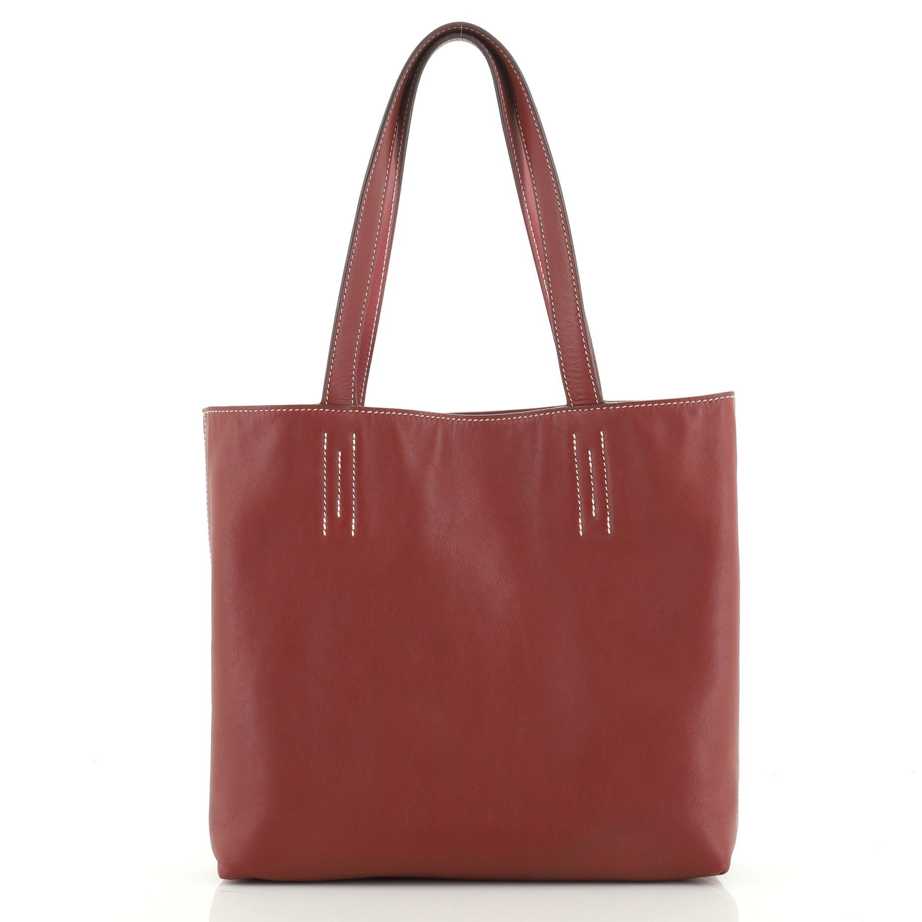 Hermes Double Sens Tote Veau Sikkim 28 4