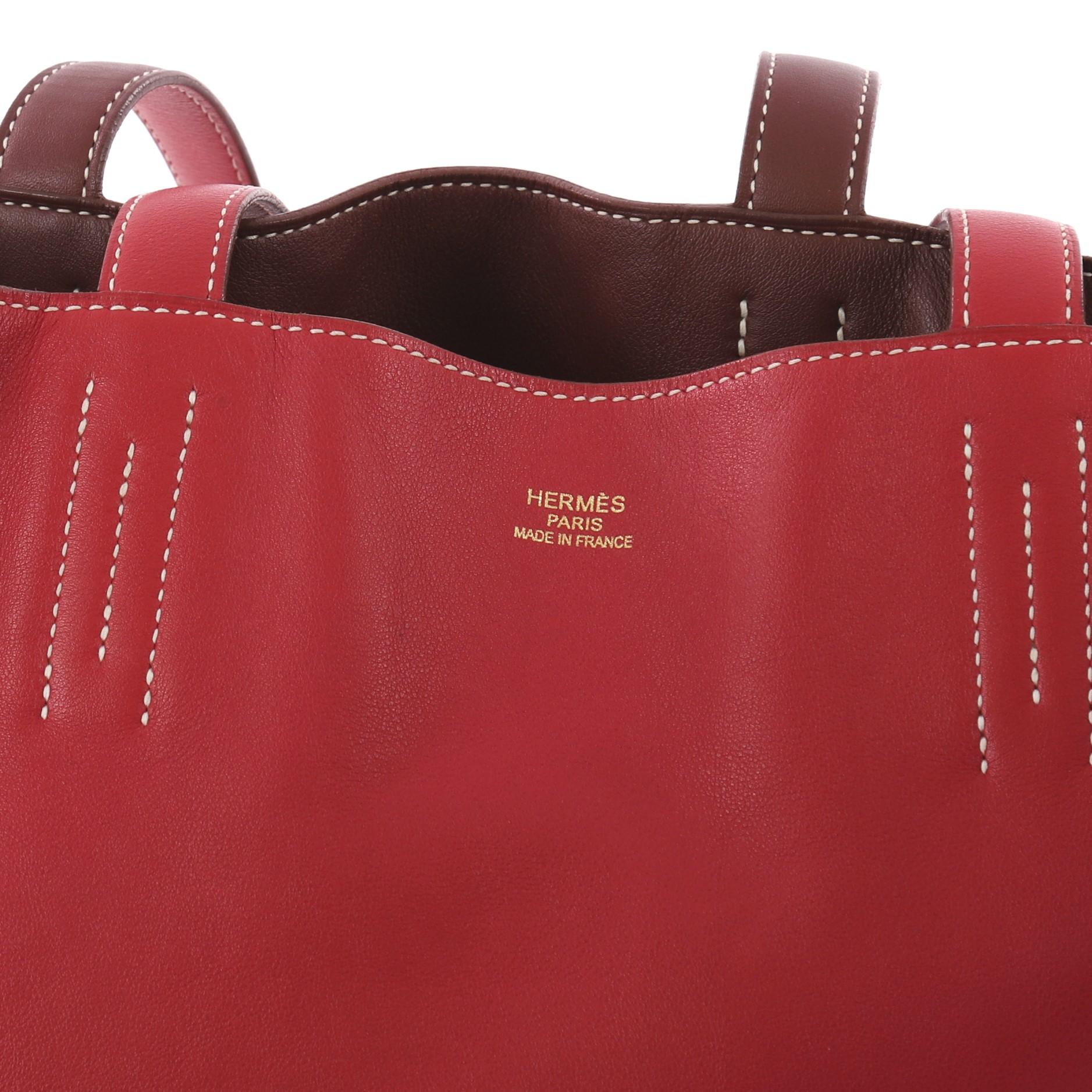 Hermes Double Sens Tote Veau Sikkim 28 4