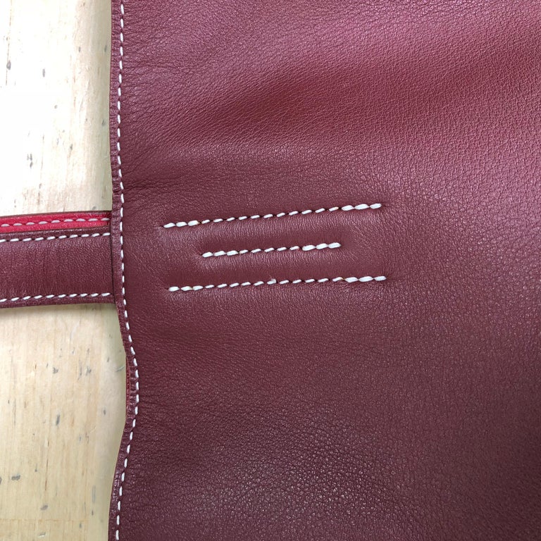 Hermès Pink and Brown Double Sens Tote Veau Sikkim 28 — BLOGGER