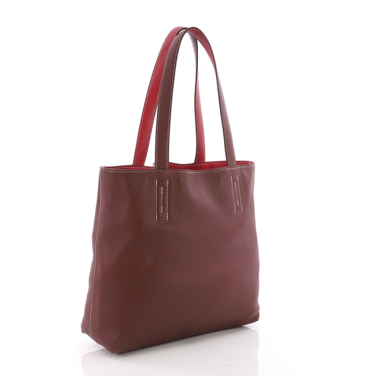 Hermes Double Sens Tote Veau Sikkim 28 at 1stDibs