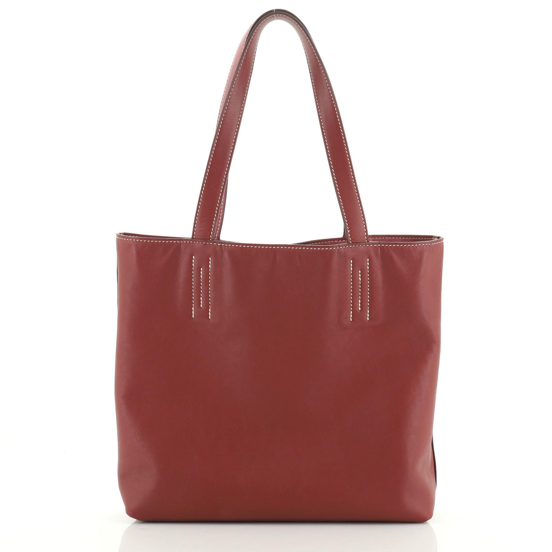 Hermes Double Sens Tote Veau Sikkim 28 2