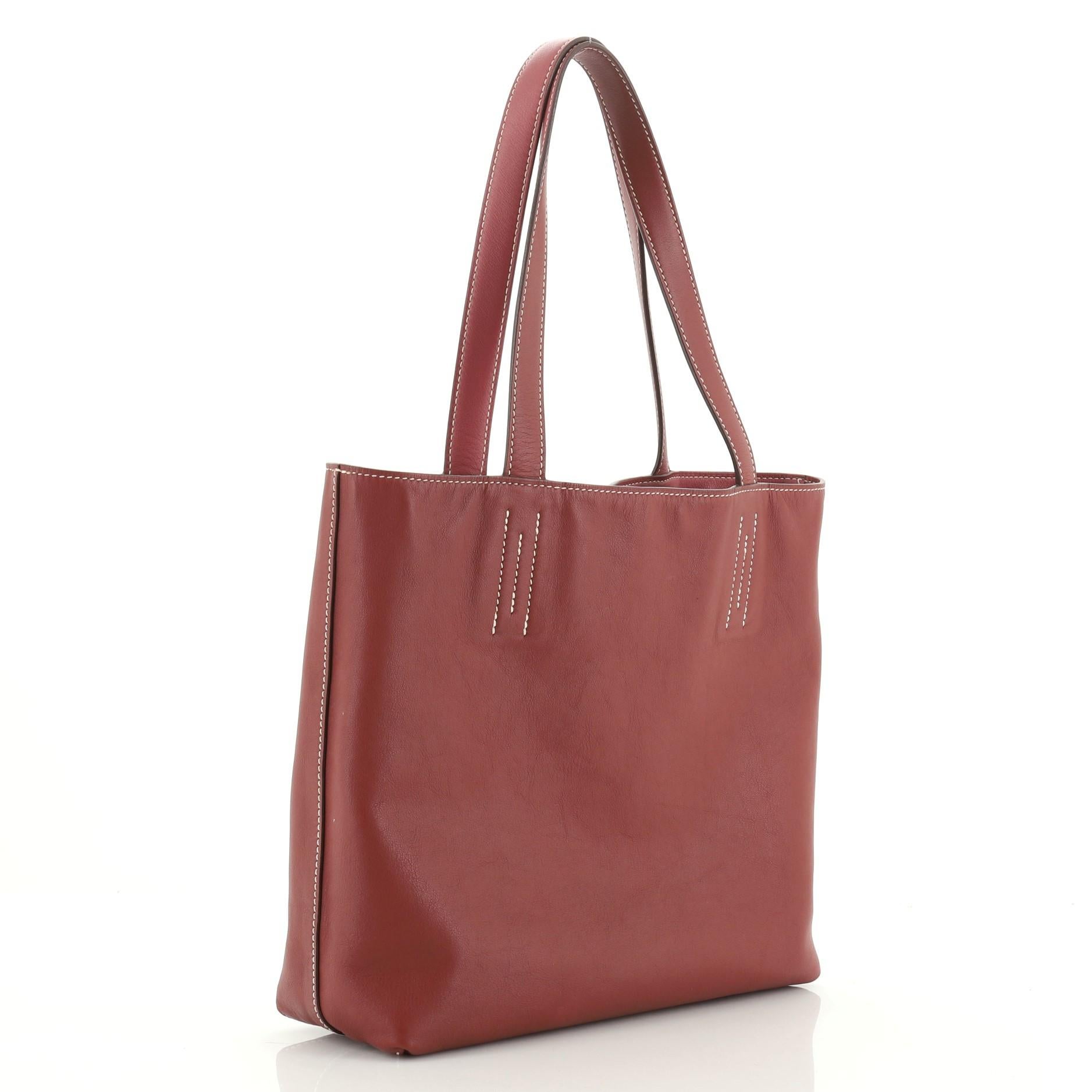 Hermes Double Sens Tote Veau Sikkim 28 3