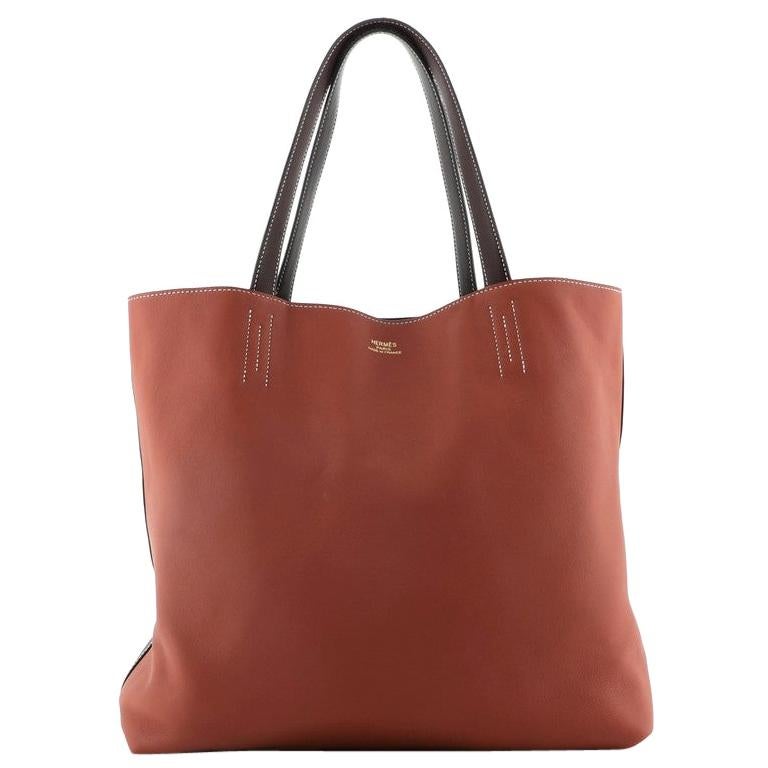 Hermes Double Sens Tote Veau Sikkim 45