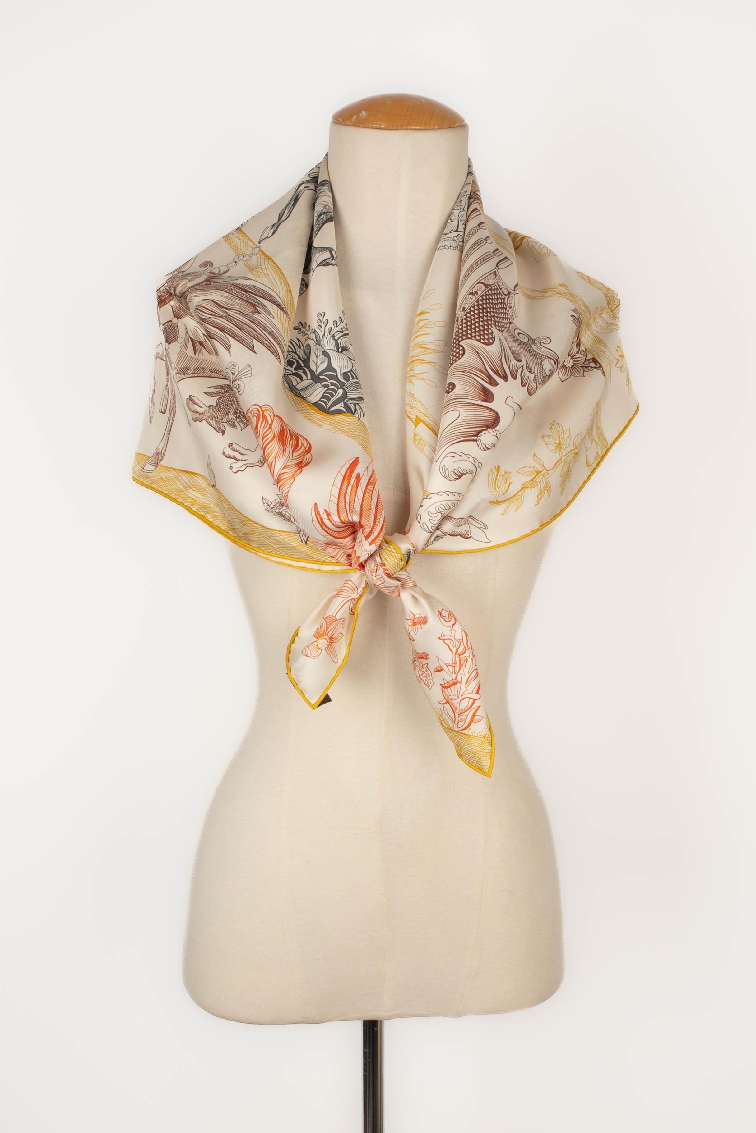 Women's Hermès double-sided foulard 'Della Cavalleria Favolosa'