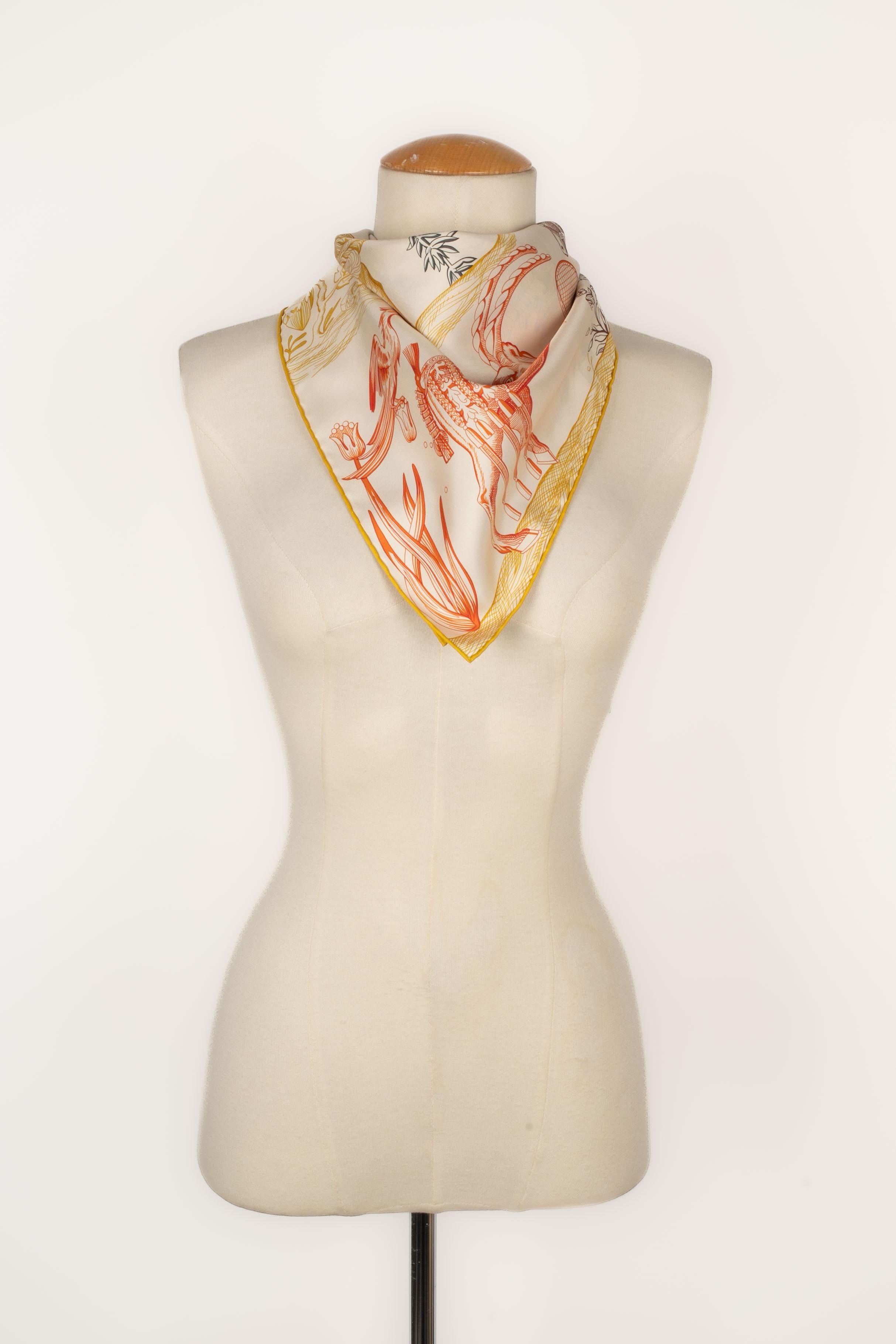 Hermès double-sided foulard 'Della Cavalleria Favolosa' 1