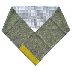 Hermès Double Sided Long Silk Scarf Chaine d'Ancre