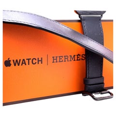 Hermès Double Tour 41mm Attelage Apple Watch Band (Black)