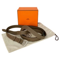 Hermès Double Tour Circuit Étoupe Togo Leather Belt