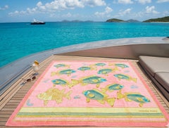 Serviette de plage en éponge « Bali Fishes » double XL d'Hermès