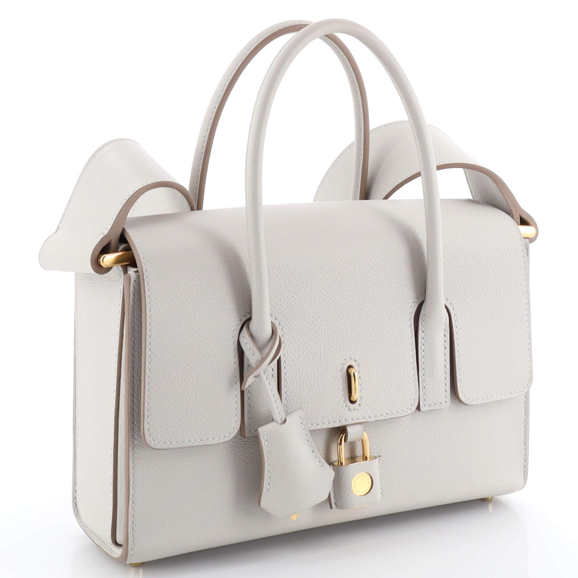 Hermes Drag 2 Bag Evercolor 22 In Good Condition In NY, NY