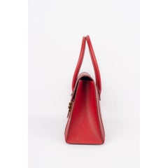 Hermès Drag Red Courchevel Leather Handbag, 2003