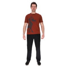 Hermes Dragon Print Cotton T-Shirt