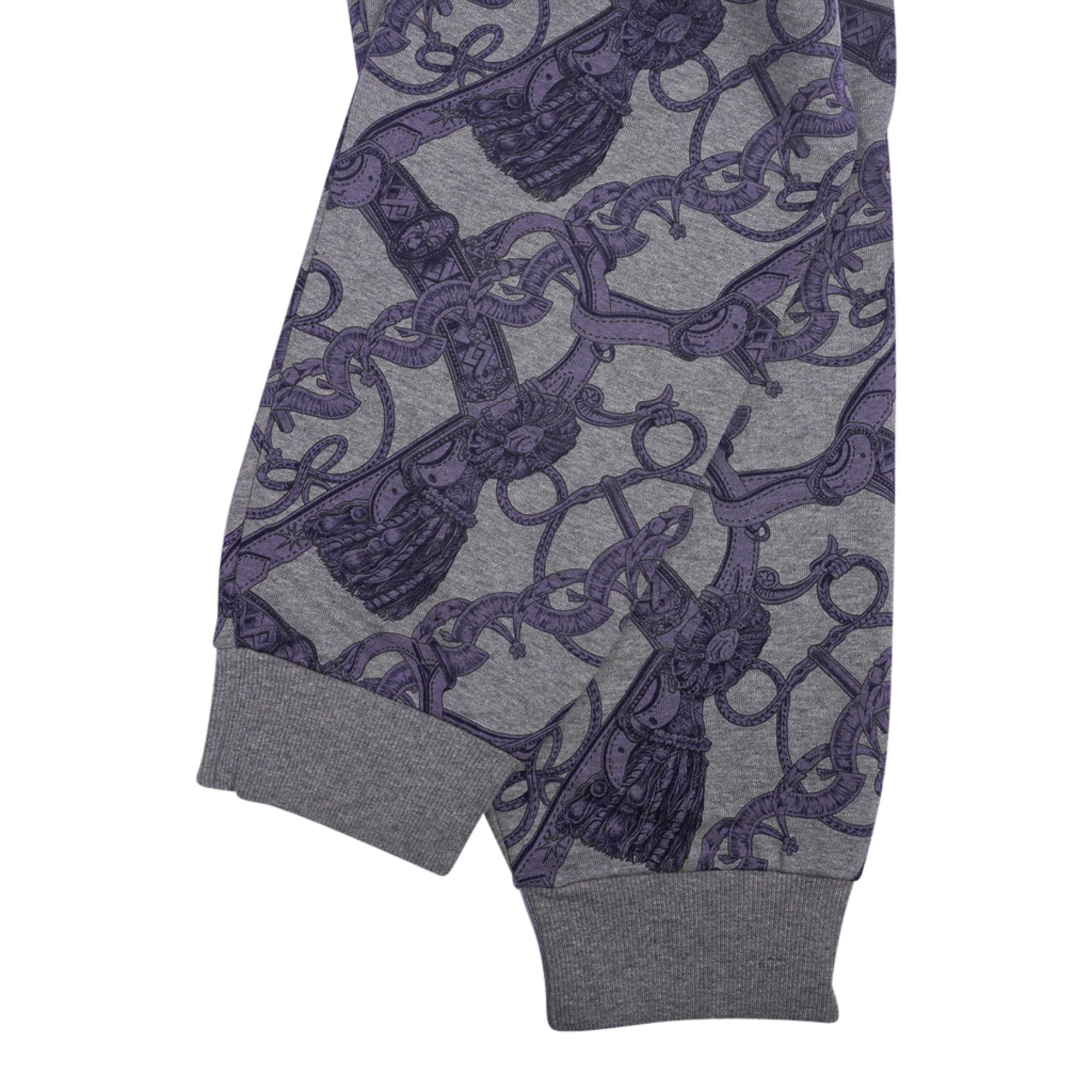Gray Hermes Drawstring Track Pants Sweatpants Gris Bleute 40 / 6 New For Sale