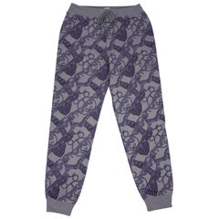 Pantalon de jogging à ficelles gris bleuté Hermès, Taille 40/6 Neuf