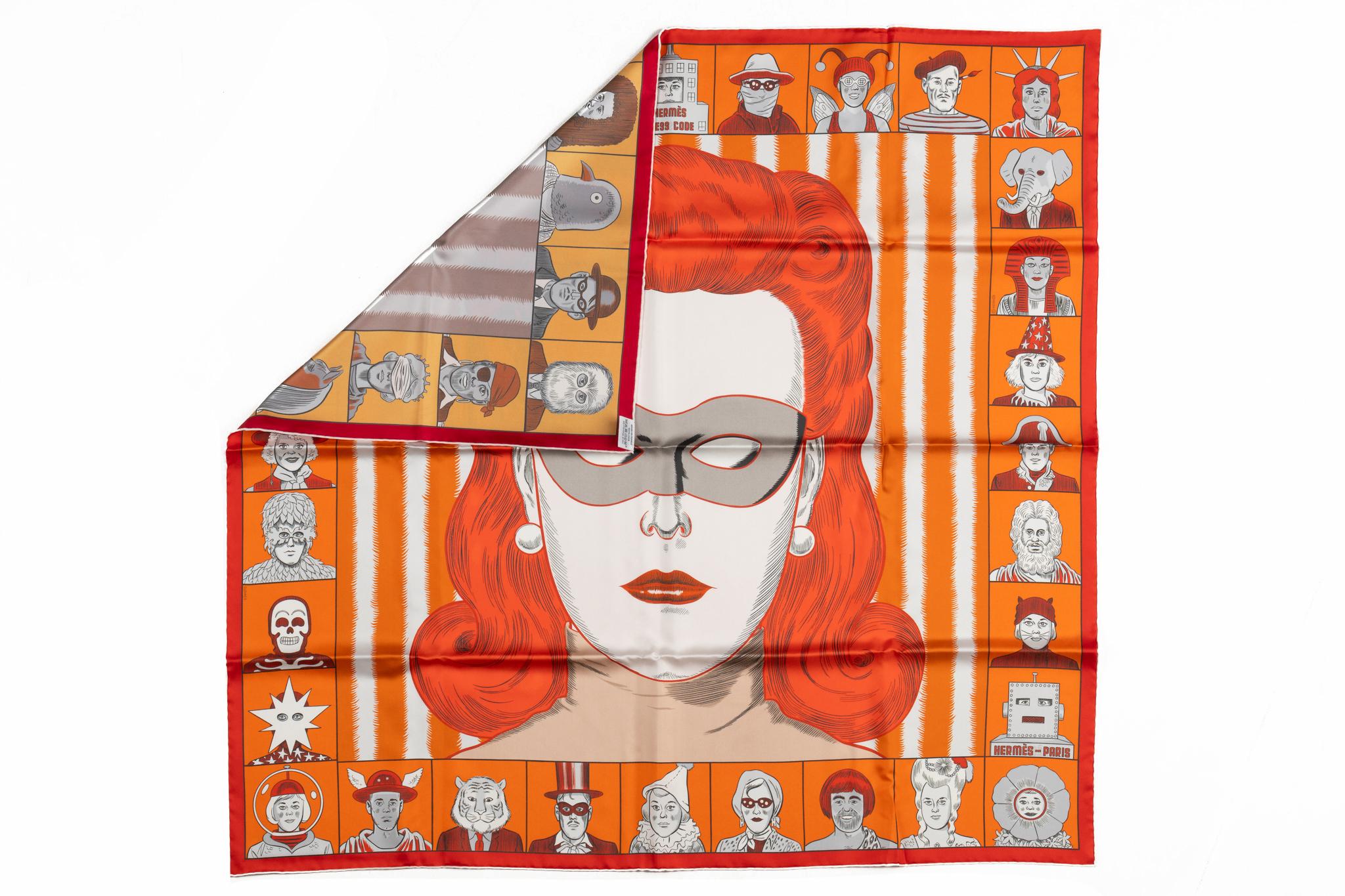Hermès Dress Code Double Face Scarf New in Box  In New Condition For Sale In West Hollywood, CA