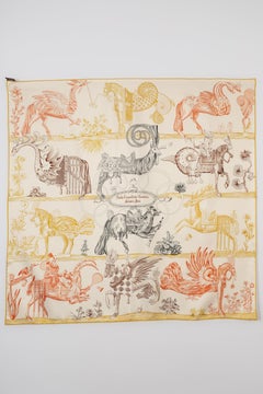 Hermès Dual-Sided Foulard "Della Cavalleria Favolosa"