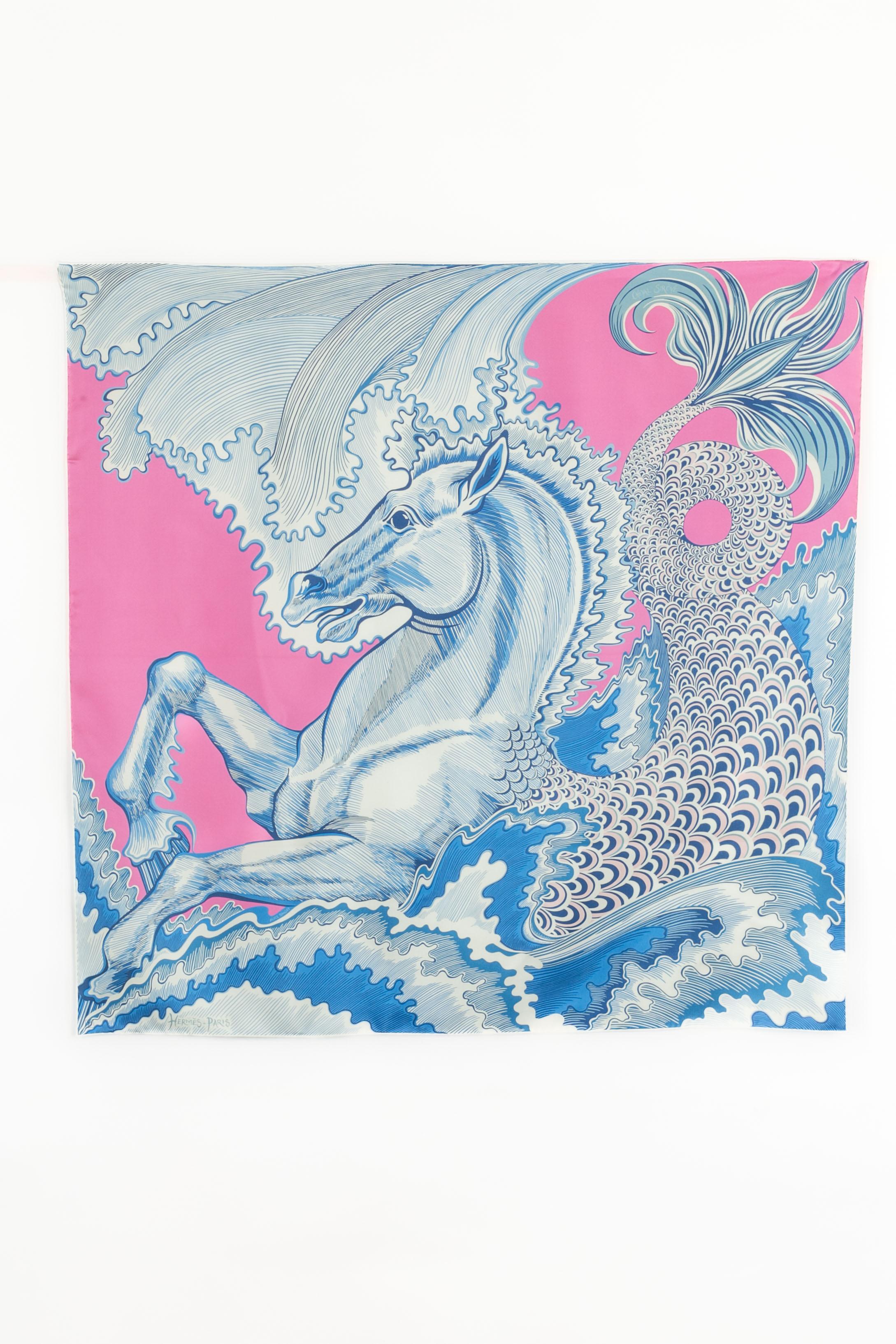 Hermès - (Made in France) Foulard in twill di seta double-face intitolato 