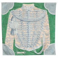 Hermès doppelseitiges Foulard / Schal 'Flower brandenburgs'