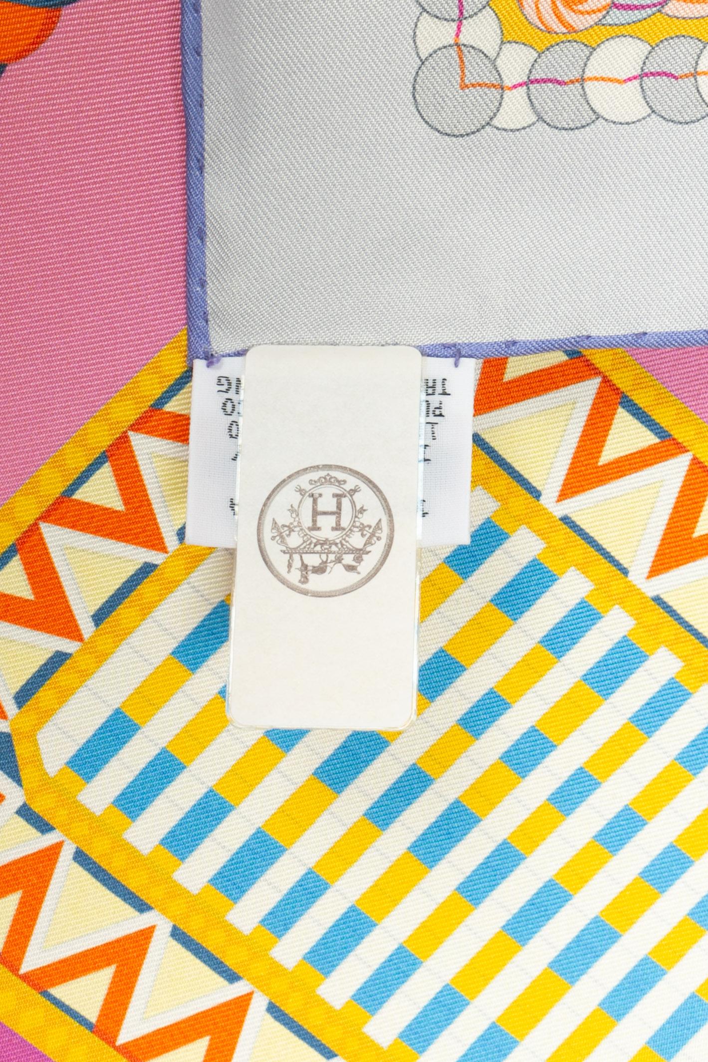Women's or Men's Hermès dual-sided foulard / scarf 'Gala epaulettes'