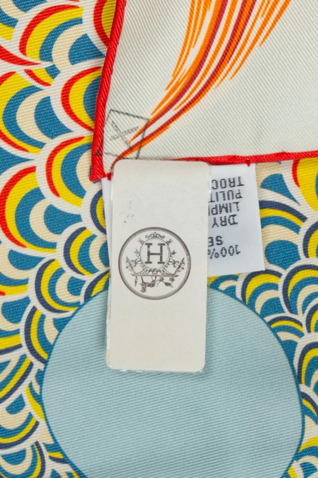 Foulard / écharpe double face 'Cheval-Mermaid' d'Hermès 2