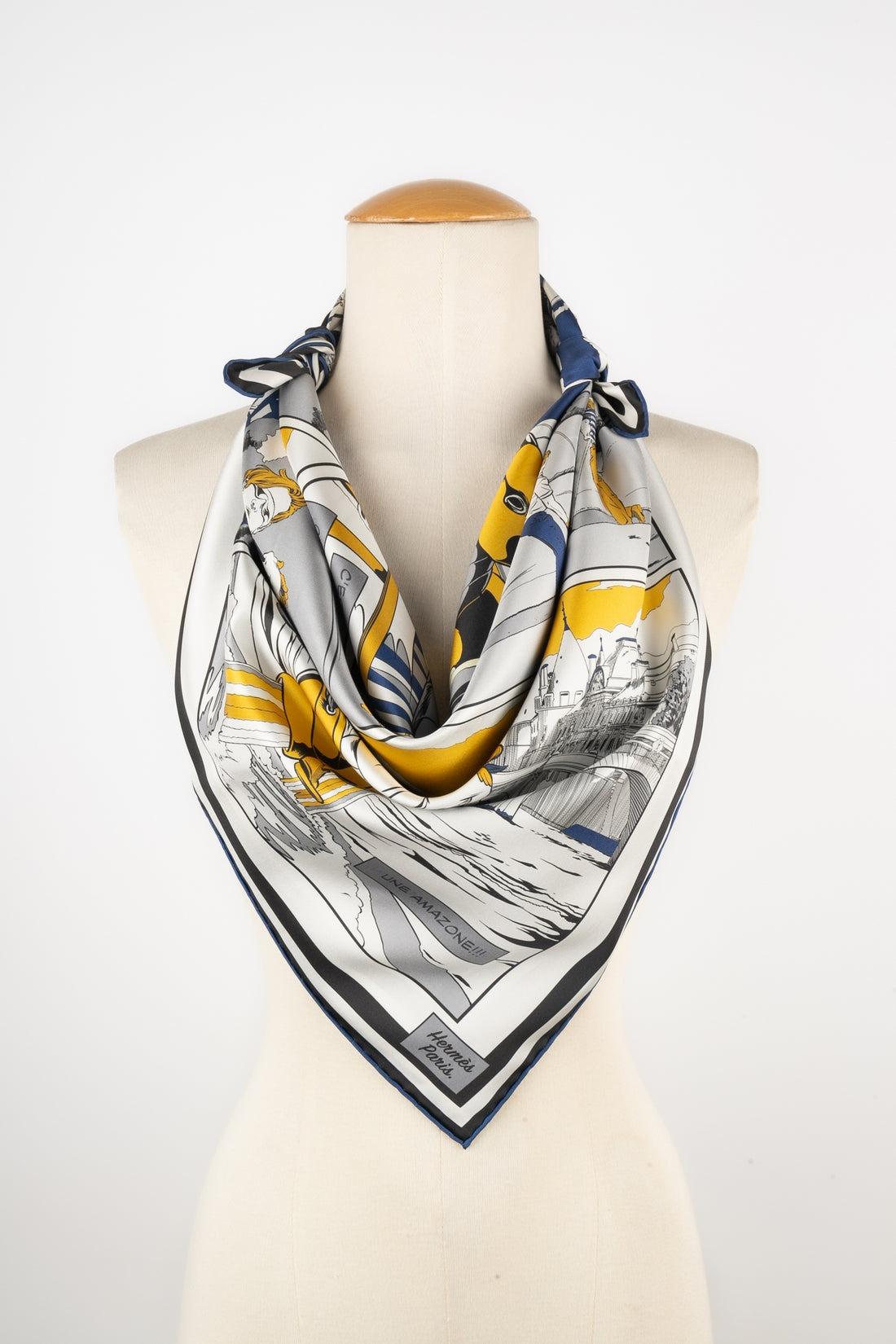 Hermès Dual-sided Foulard / Scarf 'Wow', 2020 In Excellent Condition In SAINT-OUEN-SUR-SEINE, FR