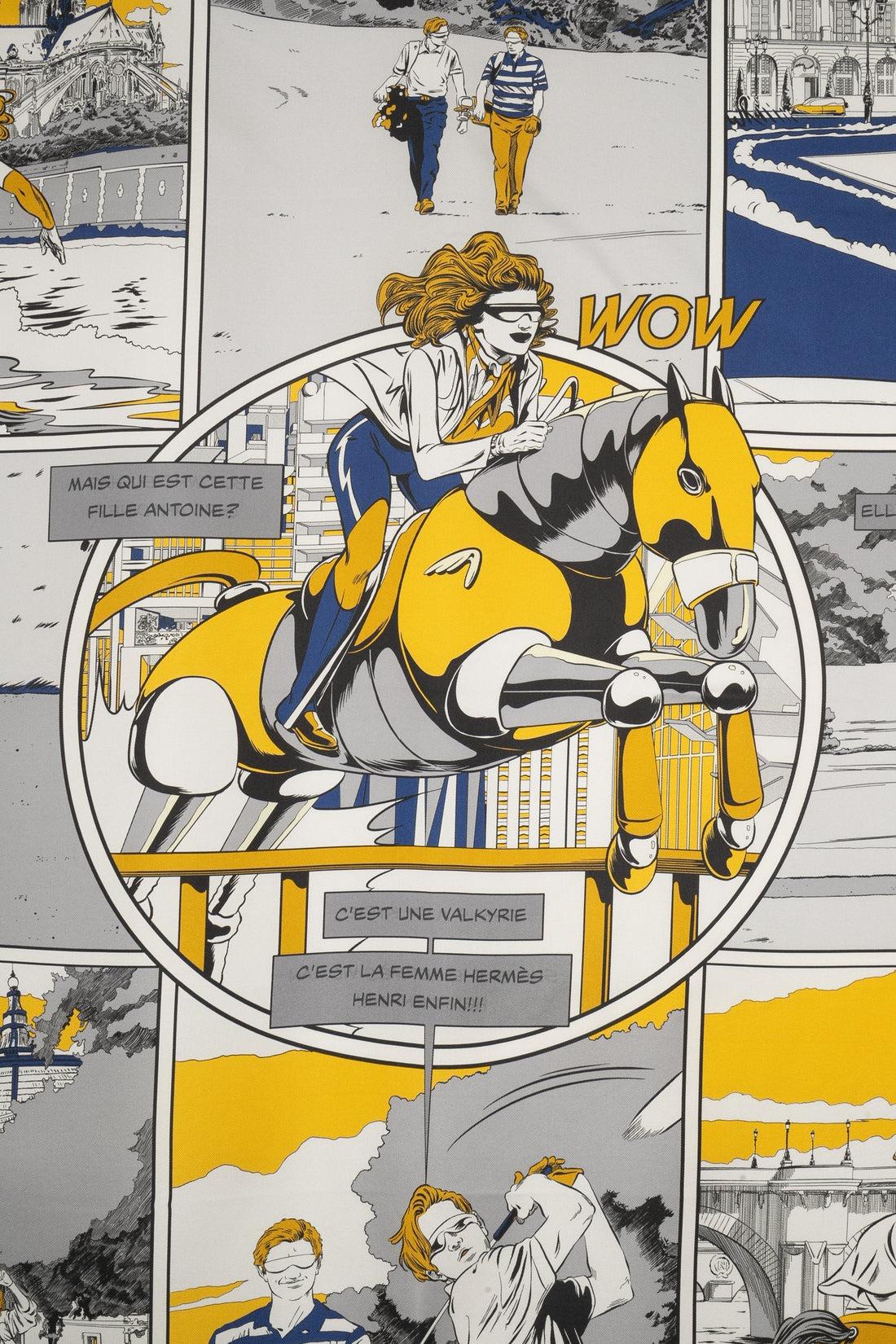 Hermès Dual-sided Foulard / Scarf 'Wow', 2020 1