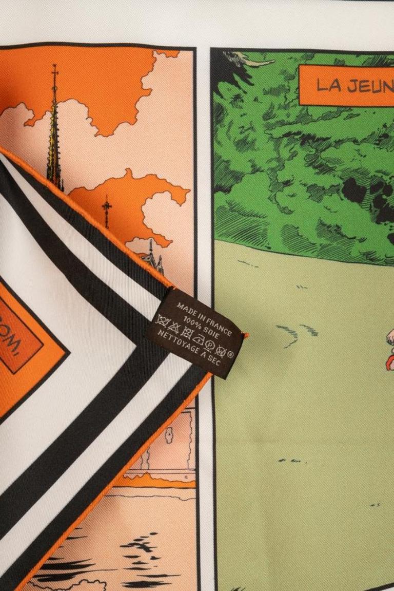 Hermès Dual-sided Silk Twill Foulard/Scarf 'Wow', 2020 1