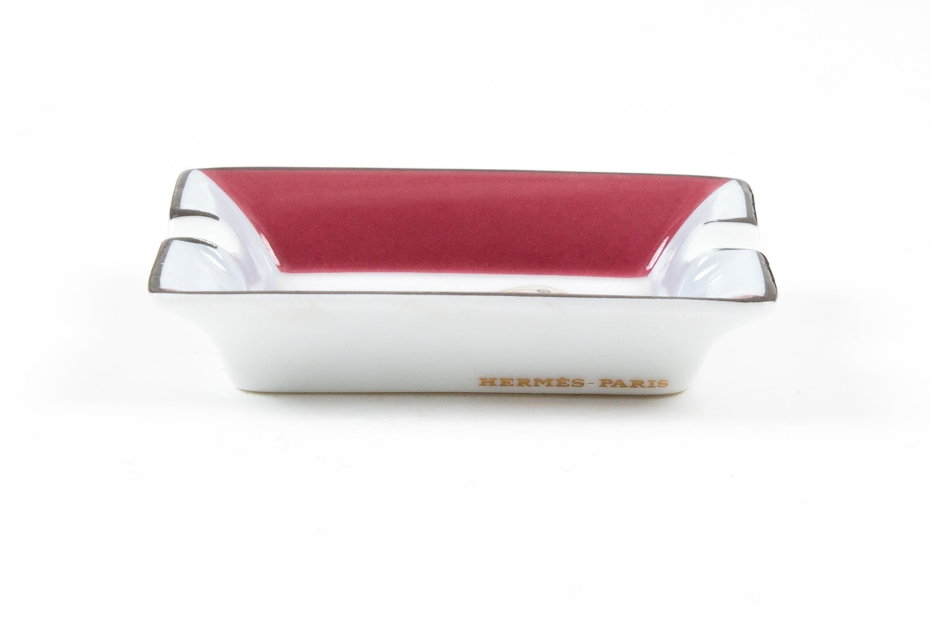 Women's or Men's Hermes “Duck” Mini Porcelain Ashtray Organizer