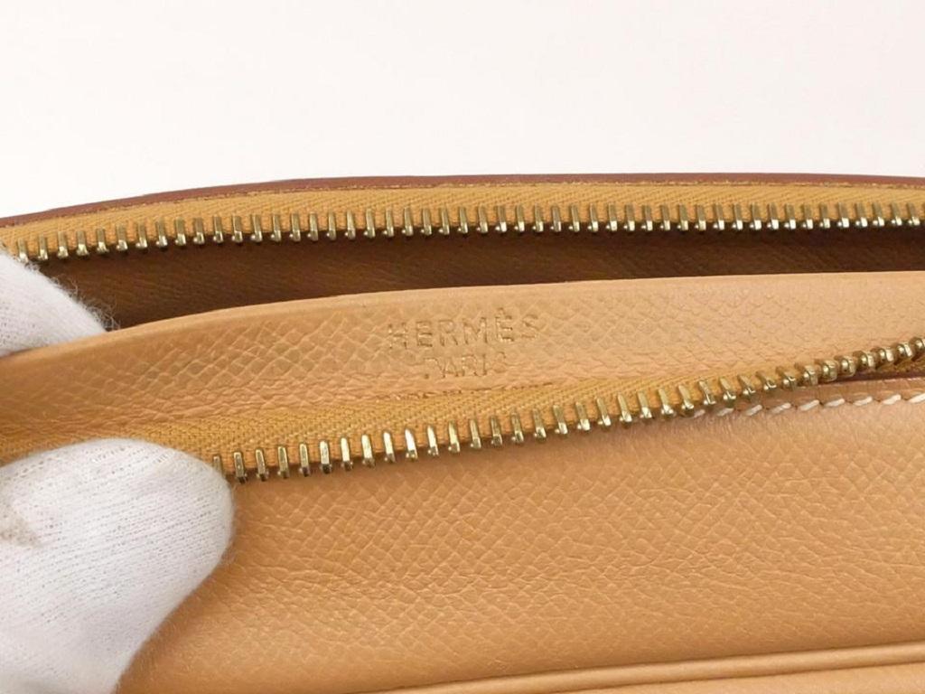 Hermès Duffle Bag Gold Samplon Travel Boston 236797 Brown Leather Satchel For Sale 3