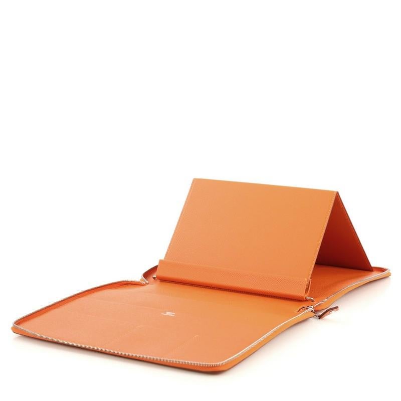 Hermes E-Zip iPad Case Epsom In Good Condition In NY, NY