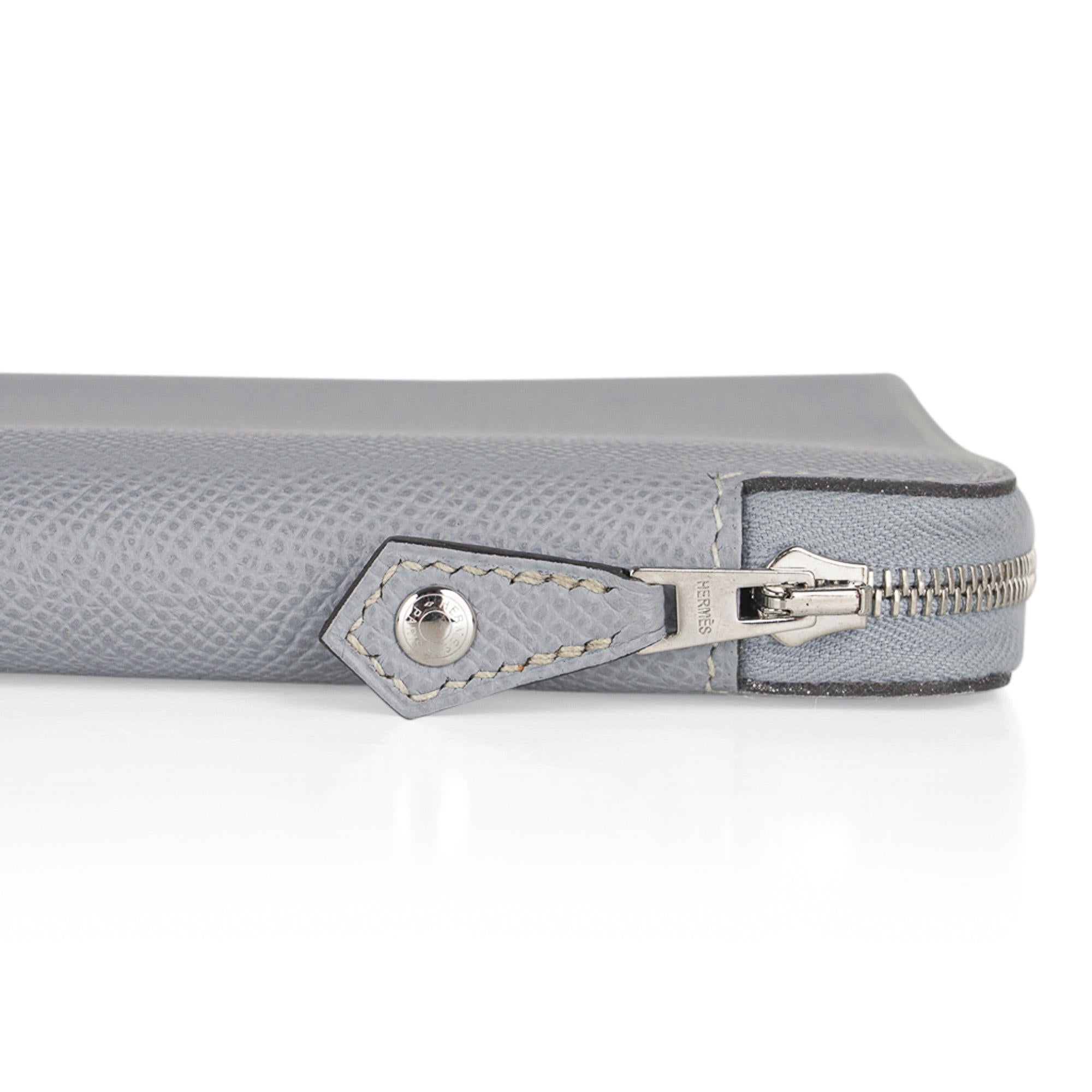Hermes e-Zip iPad Notebook Cover Blau Glacier Epsom Neu 4