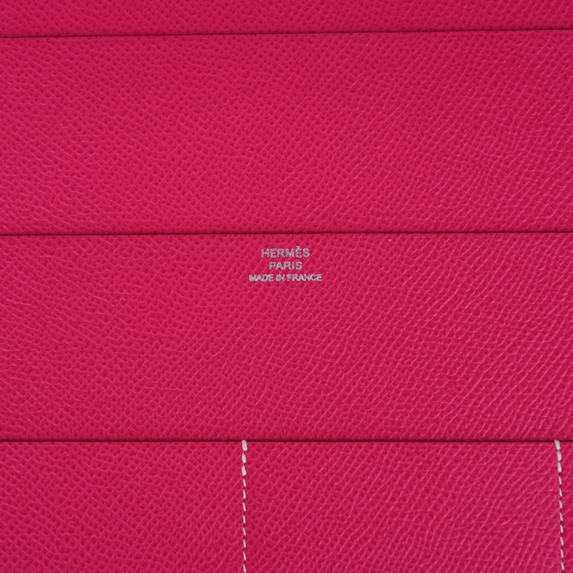 Hermes e-Zip iPad Notebook Hülle Rose Tyrien Epsom Neu im Angebot 6