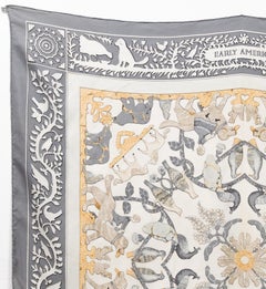 Hermes Early America by F.de la Perriere Silk Scarf