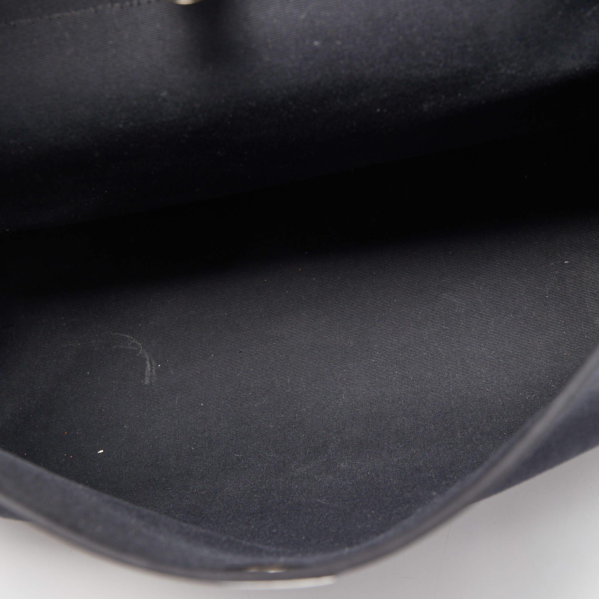 Hermes Ebene/Black Canvas and Leather Herbag Zip 39 Bag 10