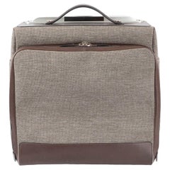 HERMES Ebene brown Barenia H Tech CALECHE-EXPRESS SMALL ROLLING TROLLY Bag