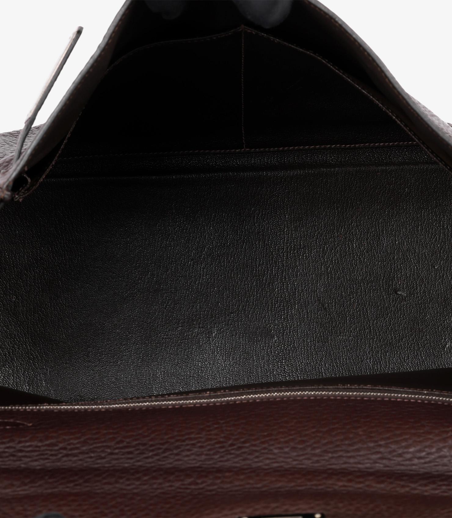 Hermès Ebene Fjord Leather Kelly 35cm Retourne 2