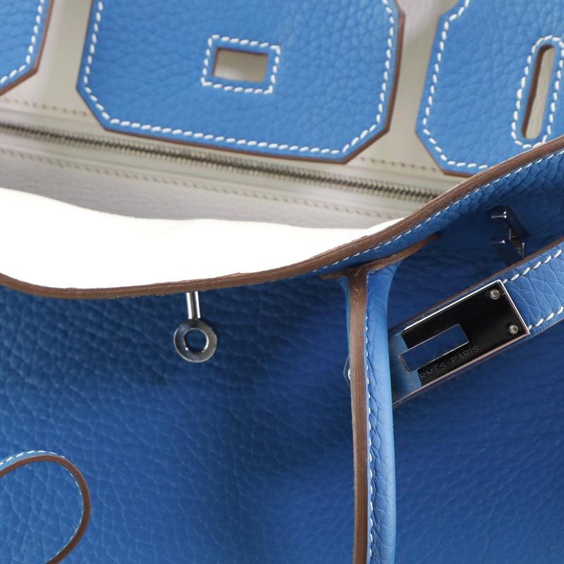 Hermes Eclat Birkin Handbag Clemence with Palladium Hardware 30 1