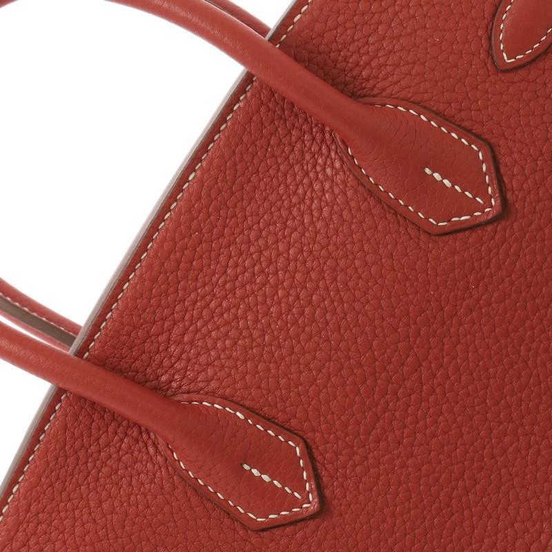 Hermes Eclat Birkin Handbag Clemence with Palladium Hardware 35 5