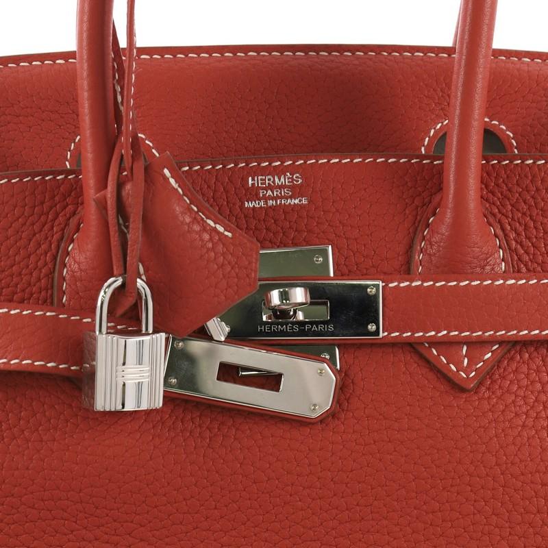 Hermes Eclat Birkin Handbag Clemence with Palladium Hardware 35 7