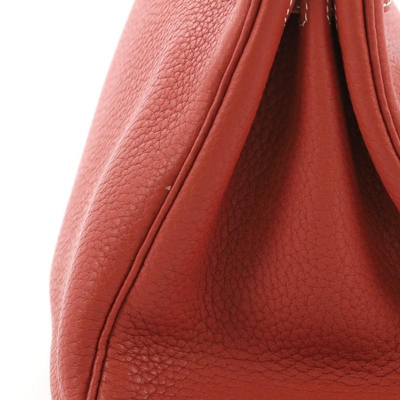 Hermes Eclat Birkin Handbag Clemence with Palladium Hardware 35 4