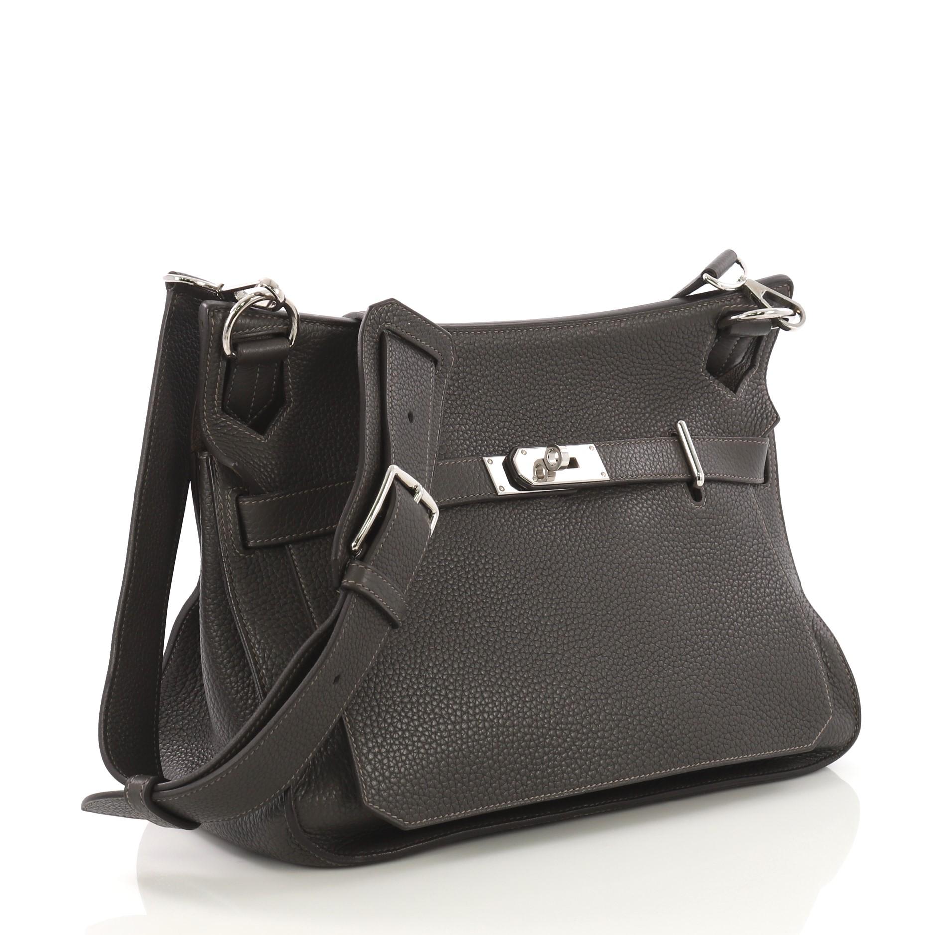 Black Hermes Eclat Jypsiere Handbag Clemence 34