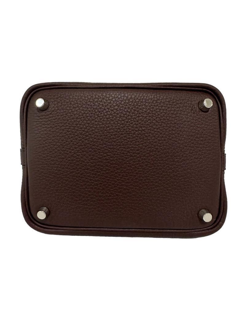 Hermès Eclat Picotin Lock 18 Rouge Sellier Anémone Clemence Palladium Hardware en vente 3