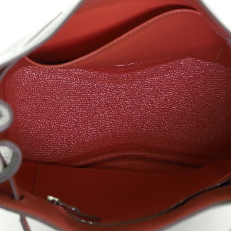 Hermes Eclat So Kelly Bag Clemence 22 In Fair Condition In NY, NY