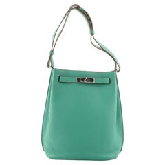 HERMES Togo So Kelly 22 Bleu De Prusse 264986