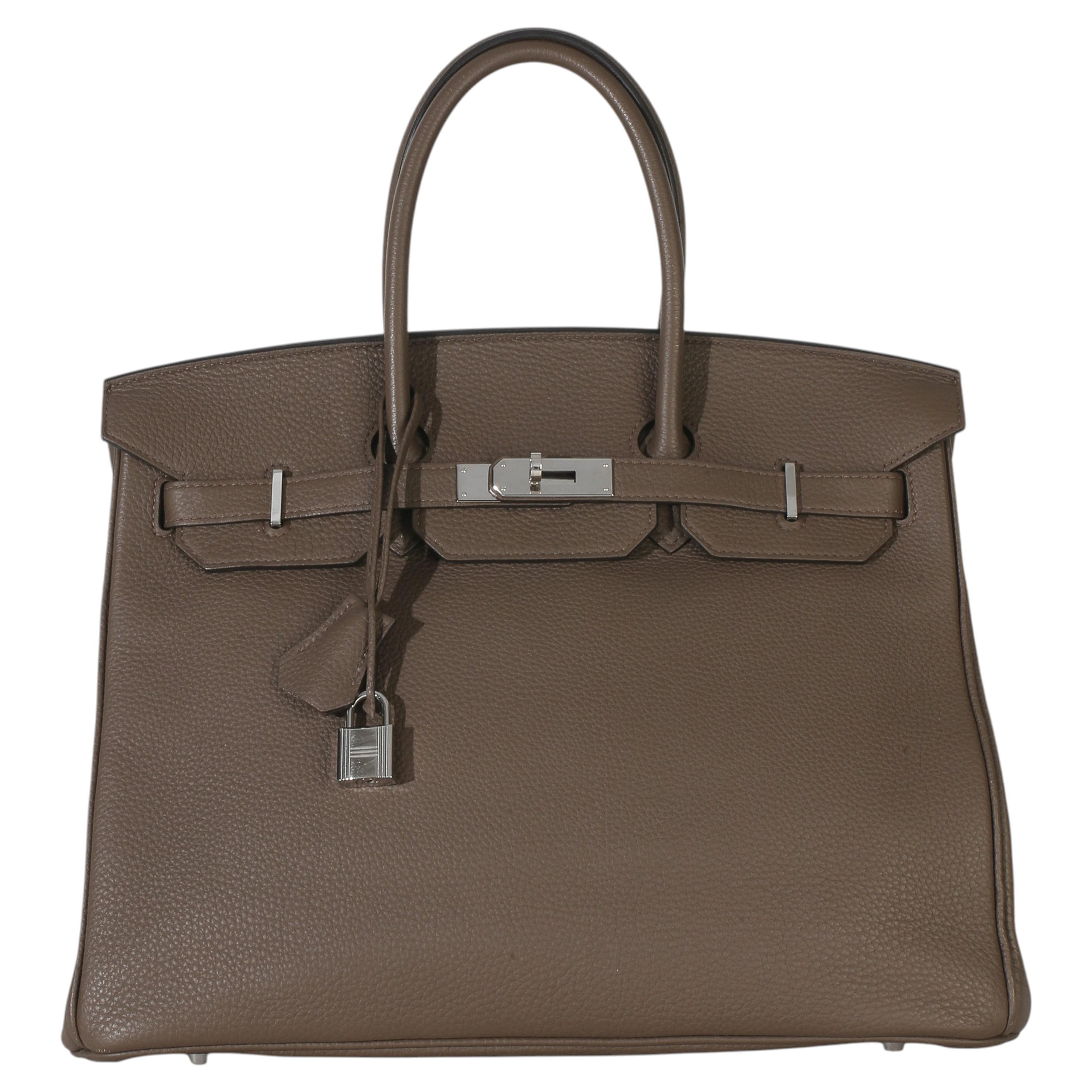 Hermès Ecorce Togo Birkin 35 PHW