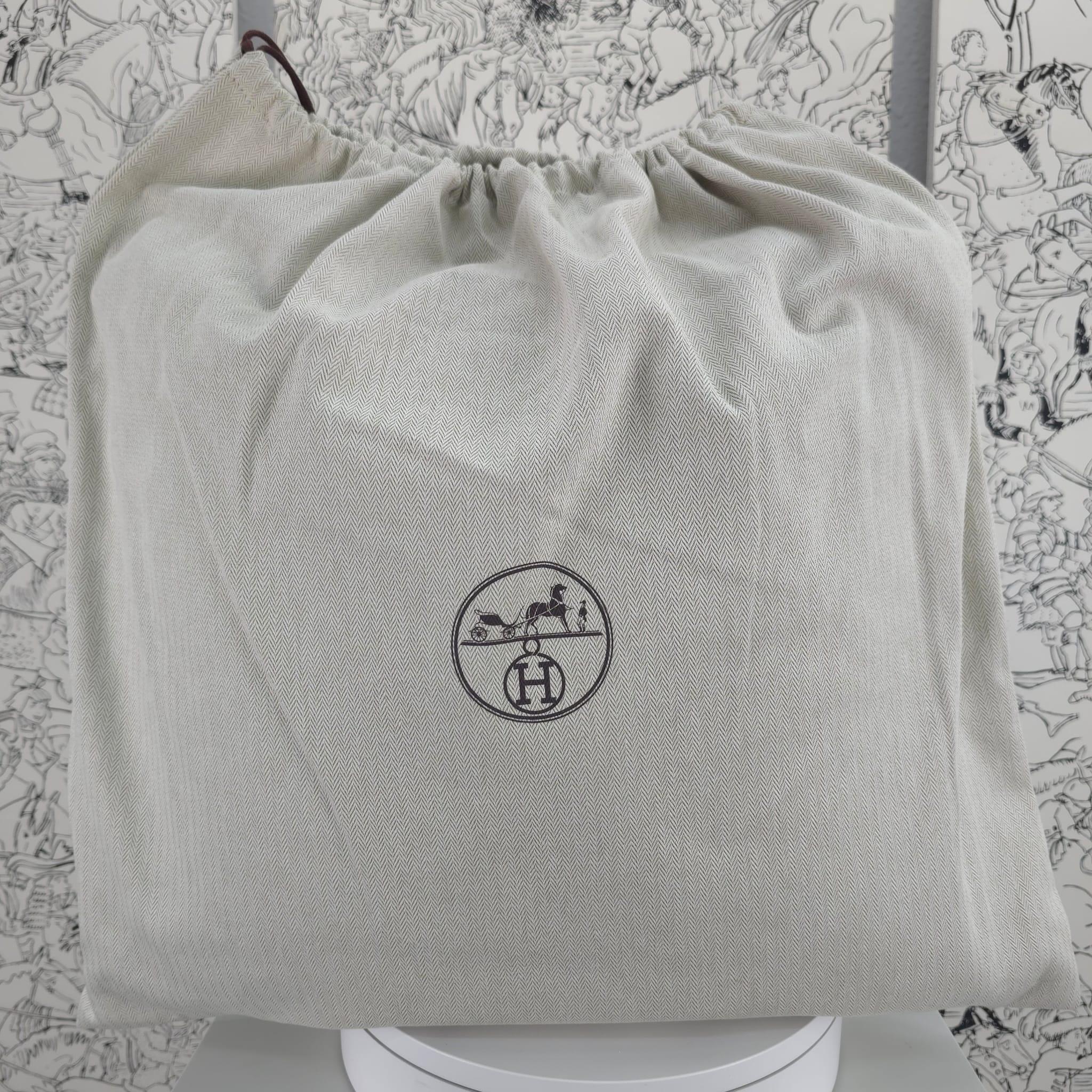 Hermès Ecru & Gris fonce Merino wool & cashmere Avalon pillow, small model 2