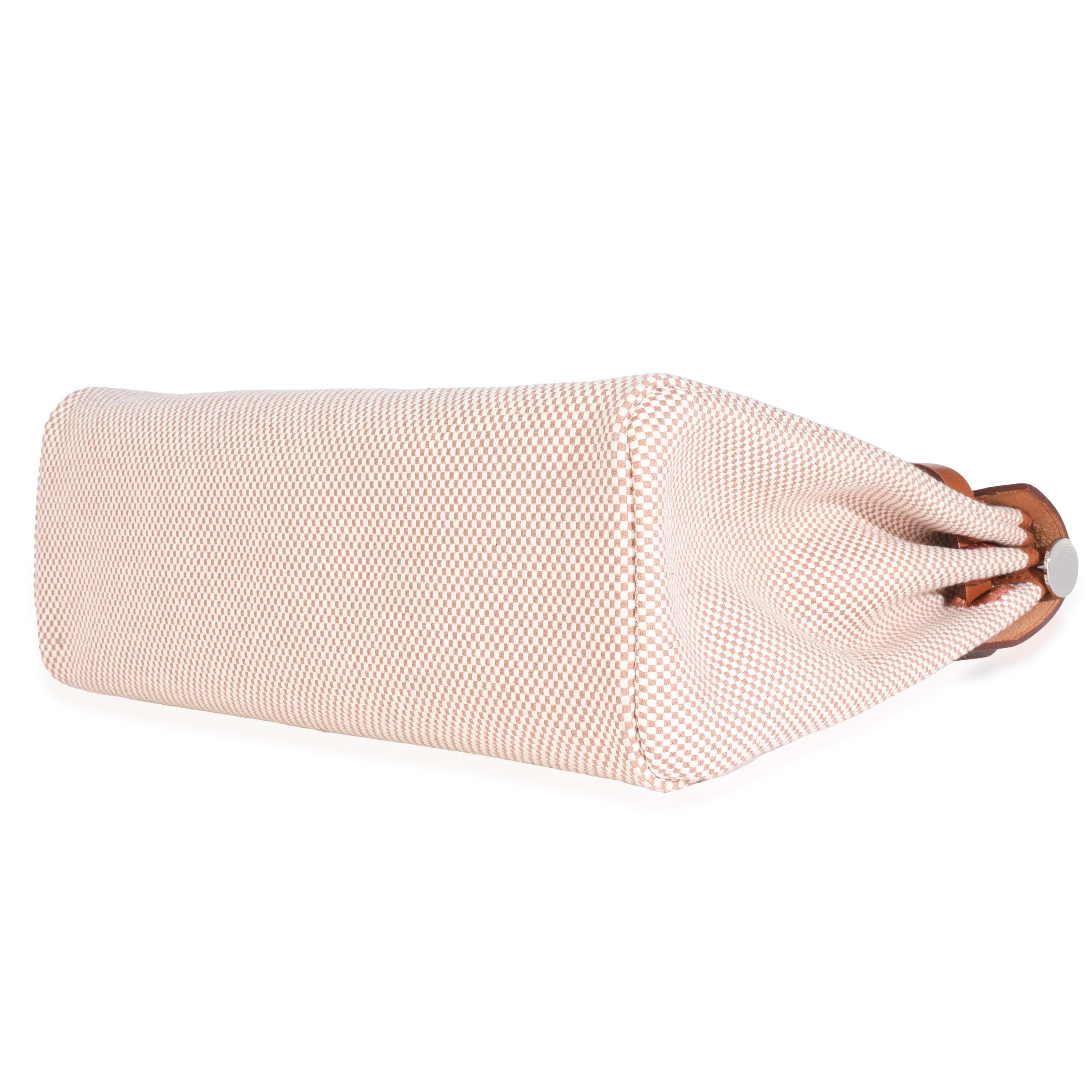 Hermès Ecru Naturel Viking Fauve Hunter Herbag Zip PM 31 PHW Excellent état - En vente à New York, NY